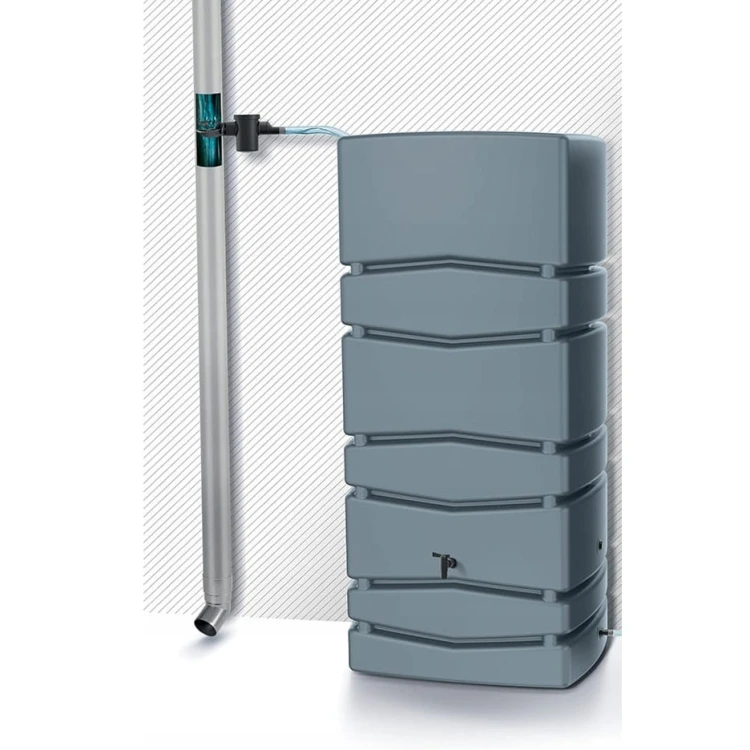 Zestaw Zbiornik 650L na wodę +zbieracz wody AQUA TOWER szary PROSPERPLAST - Sklep Profitank