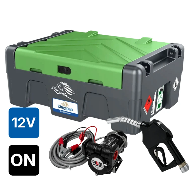 Zbiornik 200L niski mobilny do oleju napędowego TruckMaster KINGSPAN 12V ON Sklep Profitank