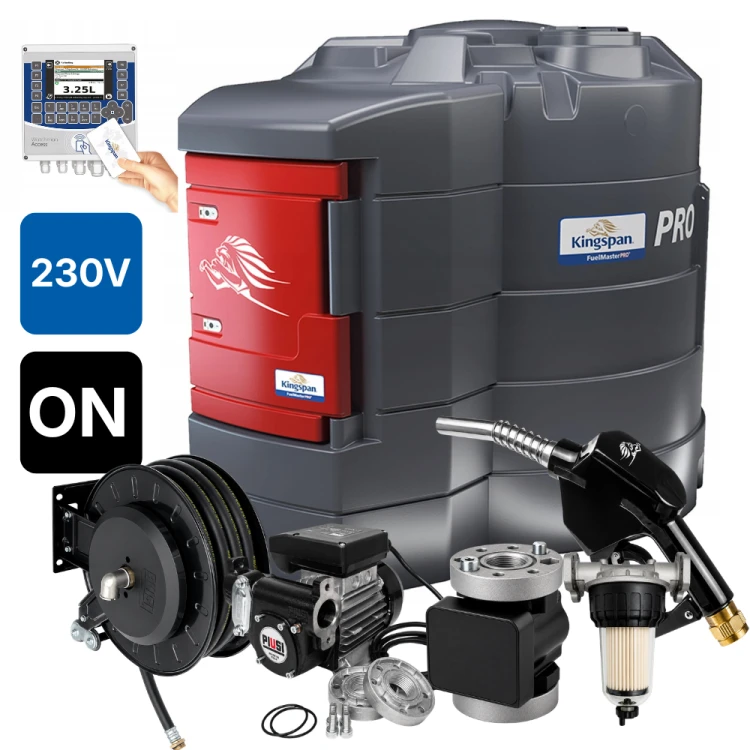 Zbiornik 5000L dwupłaszczowy do oleju napędowego FuelMaster PRO KINGSPAN 230V system kontroli ON ze zwijadłem Sklep Profitank