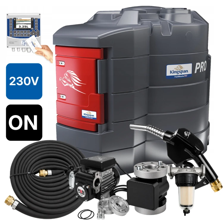 Zbiornik 5000L dwupłaszczowy do oleju napędowego FuelMaster PRO KINGSPAN 230V system kontroli ON DUŻA SKRZYNIA Sklep Profitank