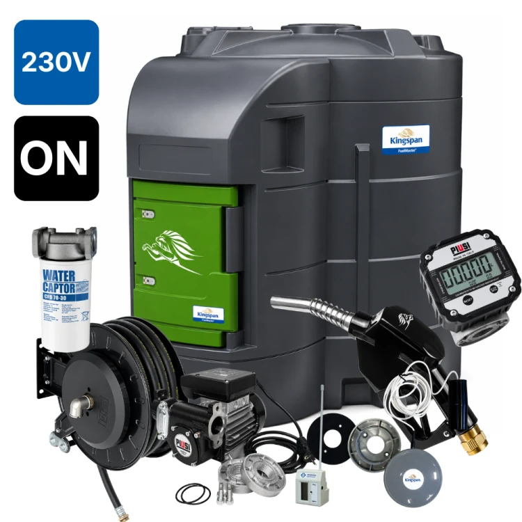 Zbiornik 9000L dwupłaszczowy do oleju napędowego FuelMaster Standard KINGSPAN 230V K600B/3 ON ze zwijadłem Sklep Profitank