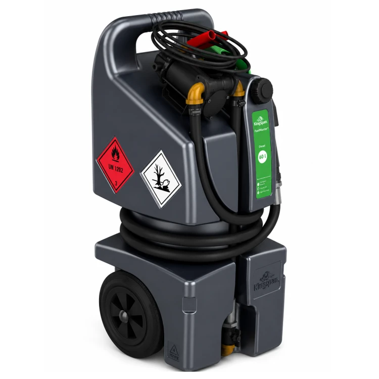 Zbiornik 60L mobilny do oleju napędowego TrolleyMaster KINGSPAN 24V K24 ON Sklep Profitank