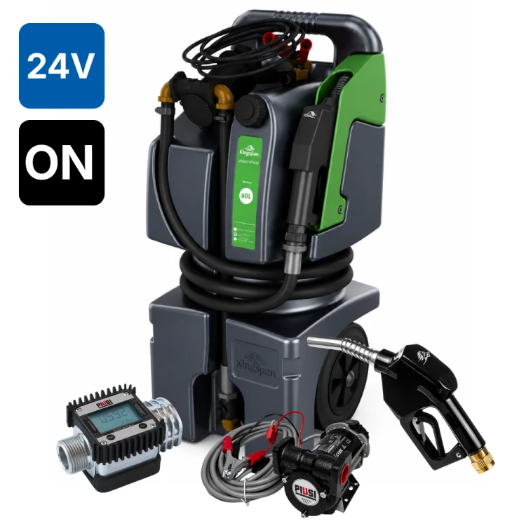 Zbiornik 60L mobilny do oleju napędowego TrolleyMaster KINGSPAN 24V K24 ON Sklep Profitank