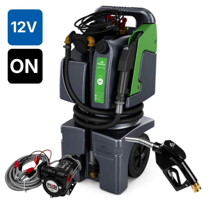 Zbiornik 60L mobilny do oleju napędowego TrolleyMaster KINGSPAN 12V ON Sklep Profitank
