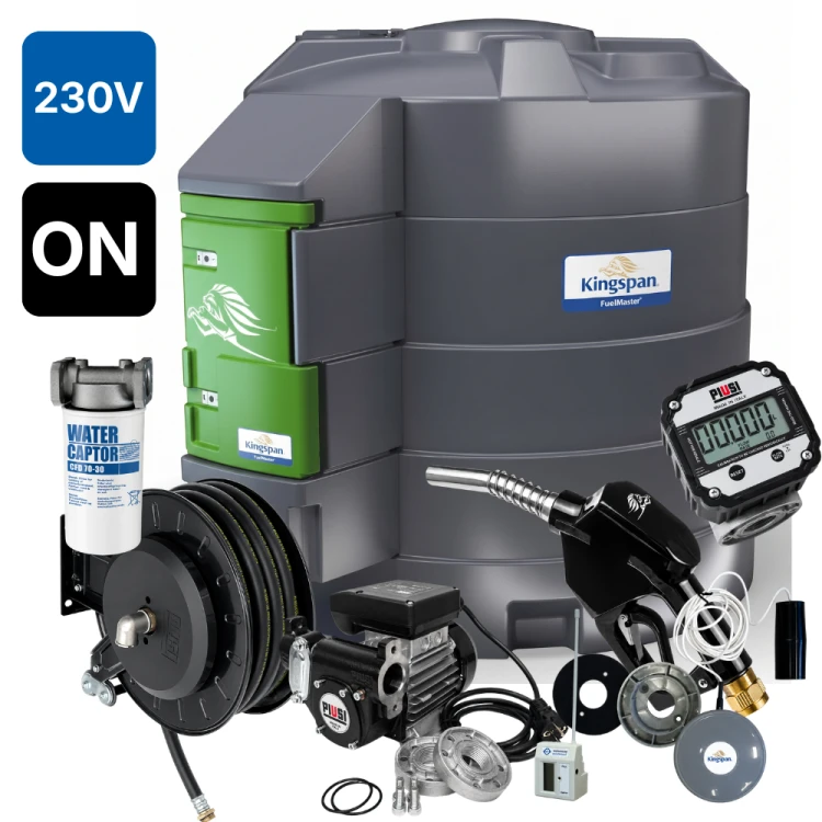 Zbiornik 5000L dwupłaszczowy do oleju napędowego FuelMaster Standard KINGSPAN 230V K600B/3 ON ze zwijadłem Sklep Profitank