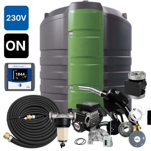 Zbiornik 2500L dwupłaszczowy do oleju napędowego FuelMaster SMART KINGSPAN 230V watchman FLO ON Sklep Profitank