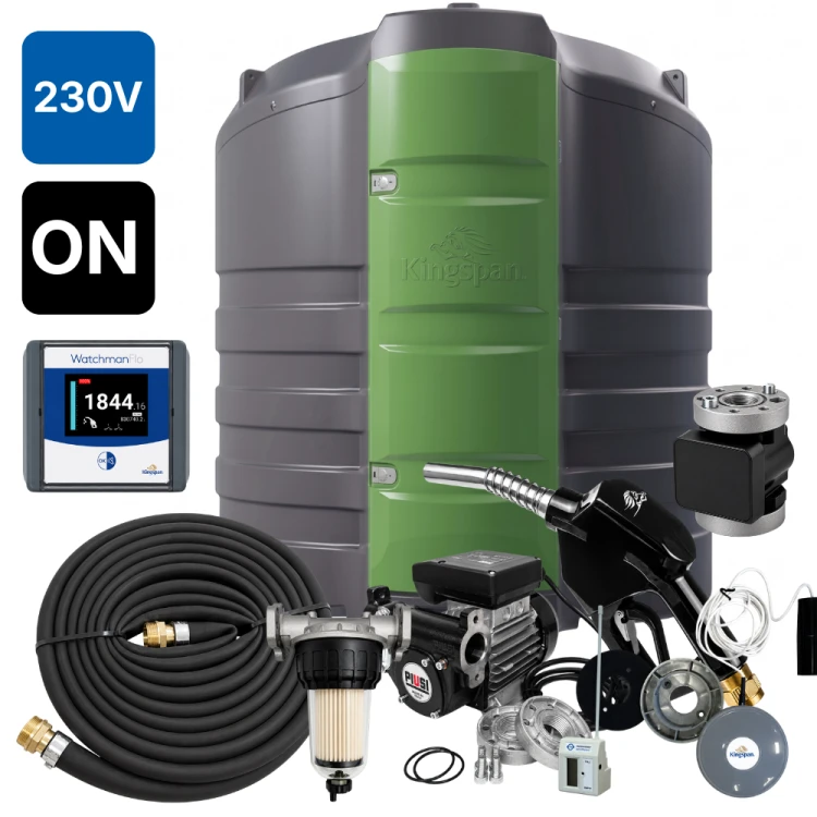 Zbiornik 2500L dwupłaszczowy do oleju napędowego FuelMaster SMART KINGSPAN 230V watchman FLO ON Sklep Profitank