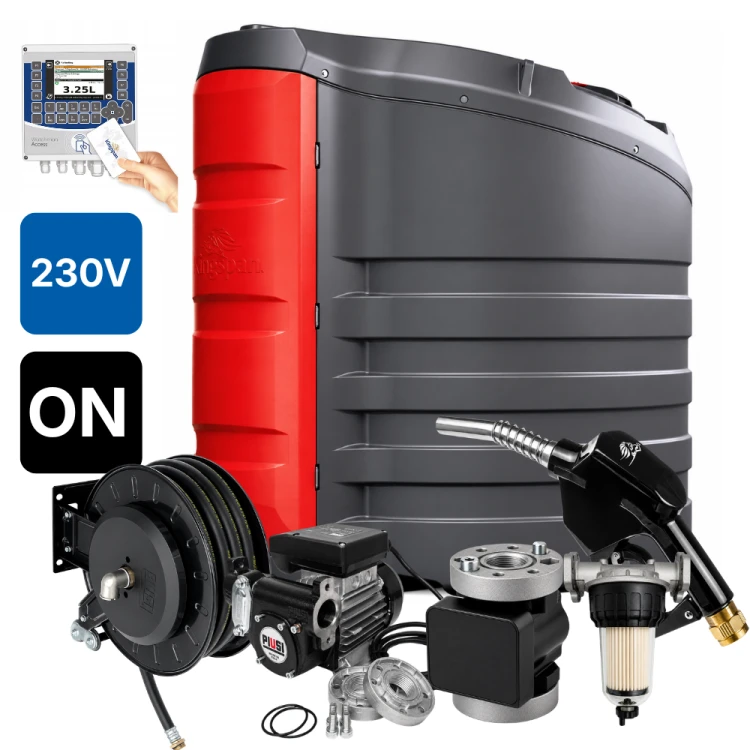 Zbiornik 2500L dwupłaszczowy do oleju napędowego FuelMaster PRO KINGSPAN 230V system kontroli ON ze zwijadłem Sklep Profitank