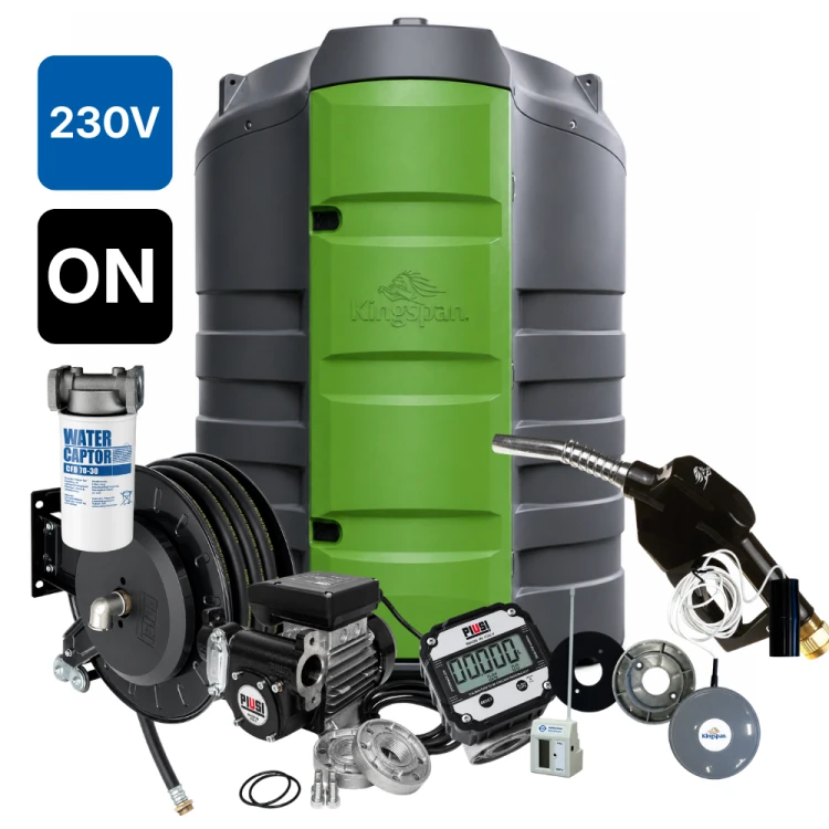 Zbiornik 1500L dwupłaszczowy do oleju napędowego FuelMaster Standard KINGSPAN 230V K600B/3 ON ze zwijadłem Sklep Profitank