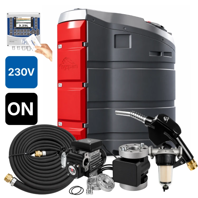 Zbiornik 1500L dwupłaszczowy do oleju napędowego FuelMaster PRO KINGSPAN 230V system kontroli ON Sklep Profitank
