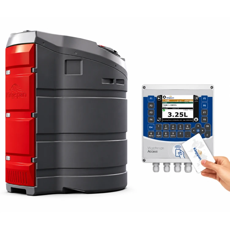 Zbiornik 1500L dwupłaszczowy do oleju napędowego FuelMaster PRO KINGSPAN 230V system kontroli ON ze zwijadłem Sklep Profitank