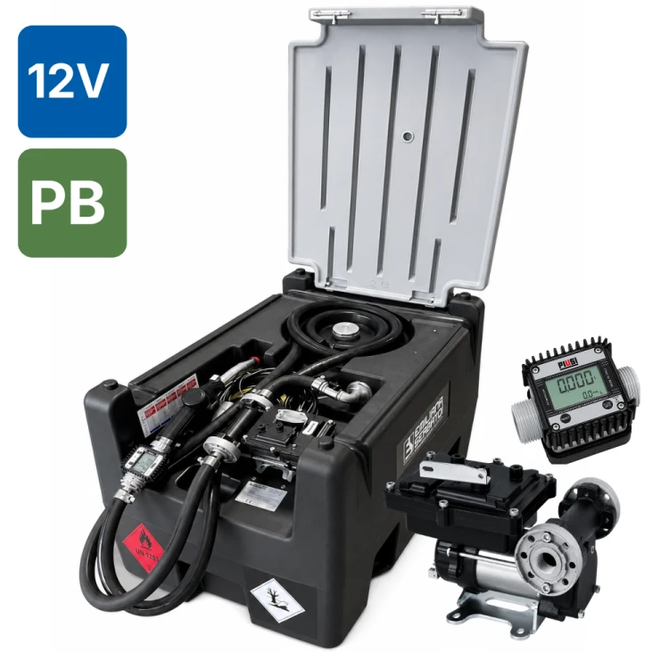 Zbiornik 220L mobilny do benzyny CarryTank Emiliana z pompą 12V i licznikiem K24 PB