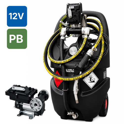 Zbiornik 55L mobilny do benzyny EmilCaddy Emiliana z pompą PIUSI 12V ATEX PB Sklep Profitank
