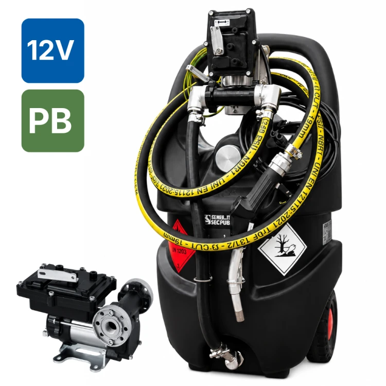 Zbiornik 55L mobilny do benzyny EmilCaddy Emiliana z pompą PIUSI 12V ATEX PB Sklep Profitank