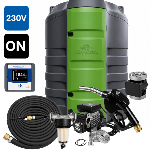 Zbiornik 1500L dwupłaszczowy do oleju napędowego FuelMaster SMART KINGSPAN 230V Watchman FLO ON Sklep Profitank