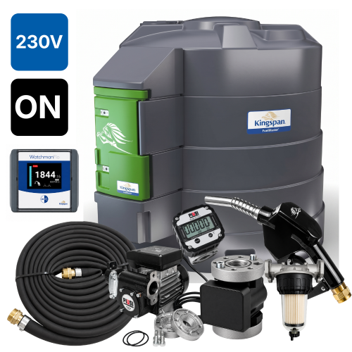 Zbiornik 5000L dwupłaszczowy do oleju napędowego FuelMaster SMART KINGSPAN 230V watchman FLO ON Sklep Profitank