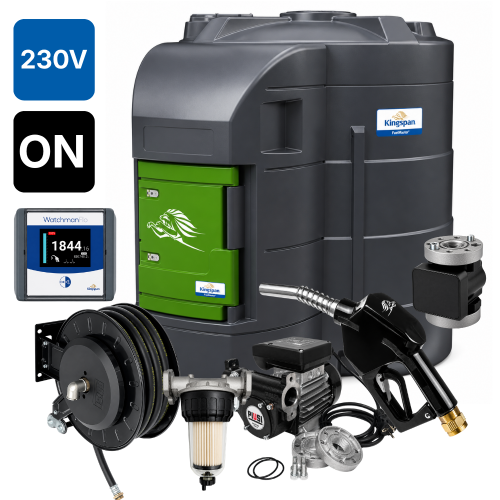 Zbiornik 9000L dwupłaszczowy do oleju napędowego FuelMaster SMART KINGSPAN 230V watchman FLO ON ze zwijadłem Sklep Profitank