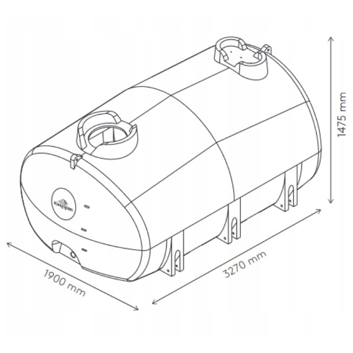 Zestaw przyczepa+zbiornik 6000L do wody pitnej Kingspan TankMaster Sklep Profitank